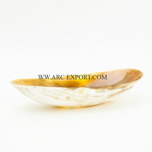 Juego de 3 cuencos de sopa y comida de diferentes tamaños cuencos de cuerno de búfalo mesa de restaurante cuenco de postre único decorativo - Product Image 5