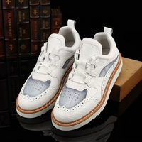 Baskets à lacets en cuir de crocodile 100% pour hommes et femmes - Style sportif, semelle intermédiaire en caoutchouc, mode vacances toutes saisons