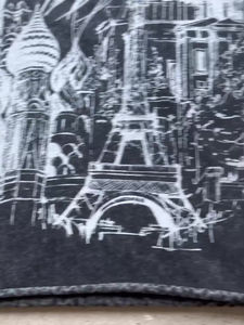 High Street Unique Street Print <b>Men's</b> Pure Cotton Short Sleeve V-neck T-<b>Shirt</b> Spring Summer <b>Silk</b> Screen Printed Breathable - Product Image 2