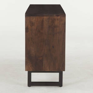 Armoires d'organisation de bureau en métal de buffet de porte ancienne brun foncé de luxe antique pour la maison salon pour les hôtels en vrac disponible - Product Image 4