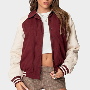 Chaquetas Varsity de Punto con Relleno de Algodón Transpirable para Mujer, Nueva Colección 2026, Hechas a Medida, Moda de Invierno, Gran Venta por COI - Product Image 4