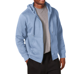 Sweat à capuche de haute qualité pour hommes Logo personnalisé Respirant Manches longues Basics Sweats à capuche en coton mélangé pour hommes - Product Image 3