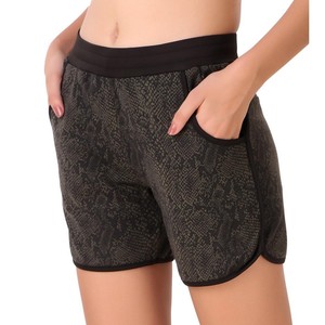 Pantalones cortos con cordón informales de poliéster deportivo para mujer al por mayor, pantalones cortos ajustados para ir al gimnasio, pantalones cortos de verano para mujer - Product Image 3