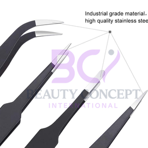 Color negro Buen vendedor Re Use Able Producto clásico Mejor material Más alta calidad Producto más nuevo Pinzas de extensión de pestañas - Product Image 3