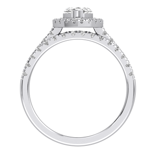 Anillo de Bodas de Lujo para Mujer, Oro Amarillo y Blanco de 9K, 1.66 Quilates, Claridad VS, Color EF, Diamante Cultivado en Laboratorio, Certificado IGI, Diseño Único - Product Image 4