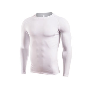Chemise de compression à bas prix, design personnalisé, impression par sublimation, manches longues, prix bas, grande taille, chemise de compression pour homme, OEM - Product Image 4