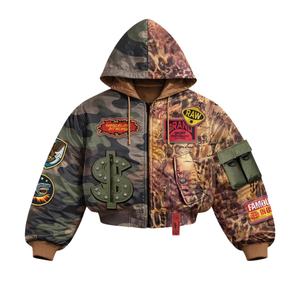 2026 New Arrival Streetwear Solid Zipper-Up Winter Windproof Oversized Hoodie OEM Service Embroidered - Product Image 2