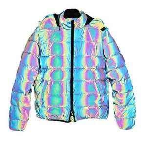 Chaqueta Bomber Acolchada Reflectante de Alta Calidad para Hombre, Chaqueta de Invierno Cálida con Capucha, Resistente al Viento, Ecológica, Forrada de Lana - Product Image 1