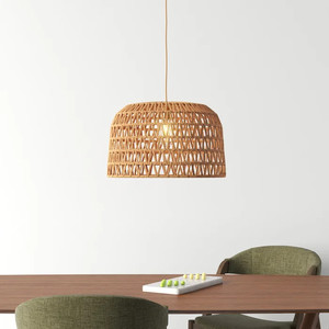 ผู้ขายที่ดีที่สุด! ตะกร้าสานมีโคมไฟห้อยตามธรรมชาติ - Product Image 1