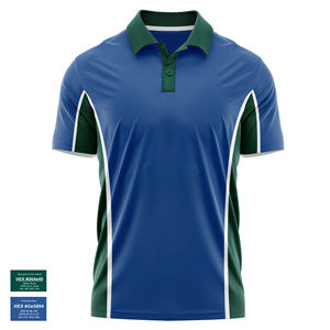 Camisa Polo estampada bordada de primera calidad para hombres Diseño de personalización, algodón suave para looks casuales de verano de moda - Product Image 3