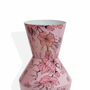 Coastal Iron Flower <b>Vase</b> Enamel Printed Stylish <b>Decorative</b> <b>Vase</b> for Wedding Events and Elegant Home Decor - Product Image 4