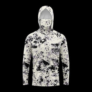 Camisas de pesca personalizadas que absorben la humedad, manga larga con capucha UPF50, protección solar UV, sublimación de secado rápido, ropa para exteriores - Product Image 4