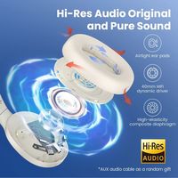 Auriculares Haylou S35 ANC con Reducción de Ruido y Llamadas HD, Estéreo Inalámbrico Verdadero, Portátiles, Bluetooth, para Música y Juegos, Originales con LED