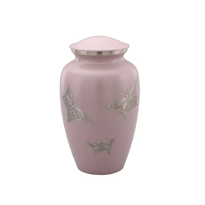 Keepsake Cremation Urns Butterfly Design Baby Funeral Urns Coffin Casket Customized Cremation Urns For Human Ashes
