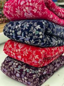 Valvent 9000 Embroidery Fabric 44 Inch Width, Intricate Embroidery Design, High-Quality Textile for Dresses, Garments - Product Image 3