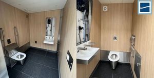 Cabina de Ducha y Baño Móvil Ecológica, Portátil, Autolimpiante, de Acero, Automática, Modelo 2026, en Venta para Rumania - Product Image 4