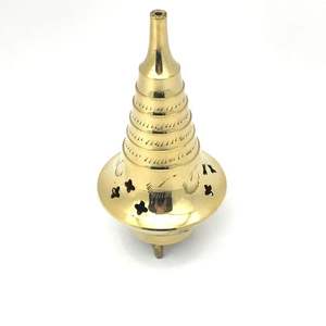 Luxury Brass Gold <b>Incense</b> Burner High Quality Wood Accent Smells Storage Holder Table Decorative Ready Ship Stock <b>Incense</b> Burner - Product Image 4