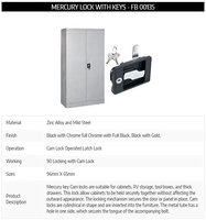 Serrure à came à clé sécurisée pour armoire boîte aux lettres porte boîte à outils tiroir casier et unité de stockage avec une conception d'installation facile de l'Inde