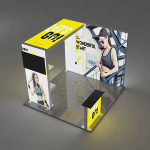 10 * 10FT/3*3M Rāmis Arka Dviejplūksnes Gaisma Kastes Izstādes Attēlojums Tirdzniecības Stands Izstāžu Stands Panneau Affiche - Product Image 4