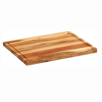 Planche à découper en bois carrée sur mesure, bord festonné, bloc à découper et à trancher