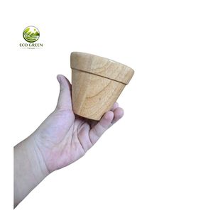 Juego de Vasos de Bambú, 6 Tazas de Madera con Bandeja, Diseño Minimalista, Ecológico, para Comer - Product Image 6