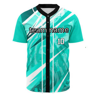 Conjuntos de Camisetas de Béisbol para Hombre, Ropa Deportiva Transpirable Personalizable a Precio Económico, Diseño Sublimado, 100% Poliéster - Product Image 1