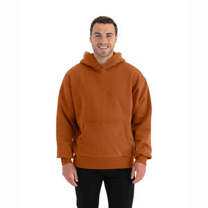 Sudadera con capucha de peso pesado para hombre, diseño de logotipo personalizado, material mezclado de algodón de ajuste regular para invierno - Product Image 2