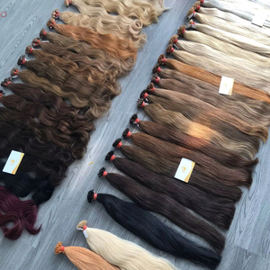 Extensiones de cabello humano de punta plana de queratina preadherida al mejor precio de venta directa del vendedor - Product Image 1