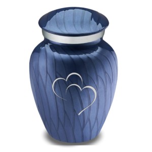 Aluminium <b>Keepsake</b> Embrace White Angle Cremation Urns Classic Shape Metal <b>Keepsake</b> Hunan <b>Ashes</b> - Product Image 2