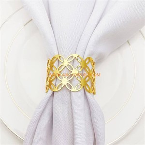 Handmade Admirable Designing Aluminum Gold Polished Napkin <b>Ring</b> Best Seller <b>Large</b> Size Table Accessories Napkin <b>Rings</b> for Sale - Product Image 2