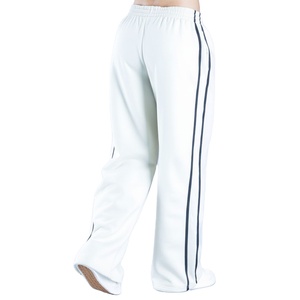 Pantalones Jogger de Mujer de Algodón de Alta Calidad OEM Personalizados, Blancos, Anchos, con Rayas Laterales, Pantalones de Mujer 2026 - Product Image 3