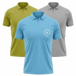 T-shirts polo personnalisés de haute qualité pour hommes Promotion des ventes Coton lourd Plus Size Personnalisable pour les hommes de grande taille - Product Image 6