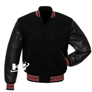2024 chaquetas universitarias con bordado de letras personalizadas, fabricante de ropa, chaquetas de béisbol en blanco informales para hombres reales - Product Image 3