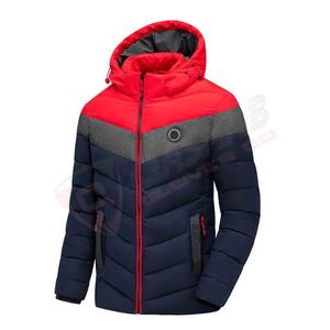 Chaqueta de Invierno para Hombre, Impermeable, Diseño de Parches, Reversible, con Capucha, Tejido Acolchado, Nueva, Lista para Exteriores - Product Image 4