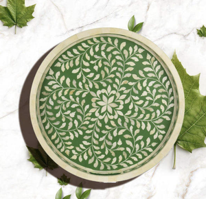 Bandeja de Servir con Incrustaciones de Hueso de Madera Hecha a Mano, Precio Directo de Fábrica para Uso en Cocina de Hogar y Hotel, desde India - Product Image 4