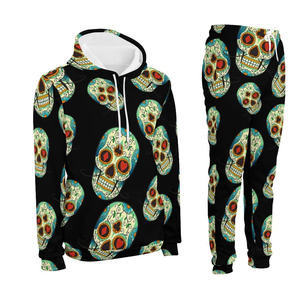 Élégant Street Ensemble de Survêtement 2 Pièces Survêtement Imprimé Personnalisé Coton Polaire Vente en Gros Hommes Survêtement - Product Image 4