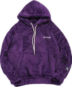 Sudadera con Capucha de Alta Calidad para Invierno, Forrada de Sherpa, Color Sólido, Felpa Suave - Product Image 1