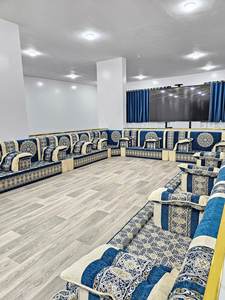 Design d'intérieur Majlis arabe, design classique moderne, ensemble élégant pour salon, sièges d'angle luxueux, design gain de place - Product Image 5