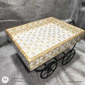 ถาดไม้ MDF ทำด้วยมือพร้อมพิมพ์ดิจิตอลเคลือบเงาพร้อมเทคโนโลยีงานฝีมือถาดตกแต่ง - Product Image 2