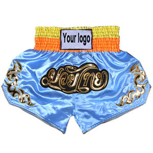 Precio bajo de fábrica al por mayor Muay Thai Shorts Sublimación Elástico Fight Mma Kick Boxing Muay Thai Fight Shorts - Product Image 2