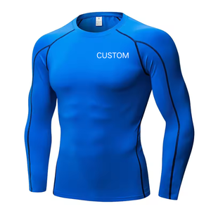 2026 Unisex Compression MMA Rash Guard <b>Long</b> <b>Sleeve</b> Fitness Sportswear <b>Thermal</b> Muscle Loss Surfing Suit Breathable Customized - Product Image 4