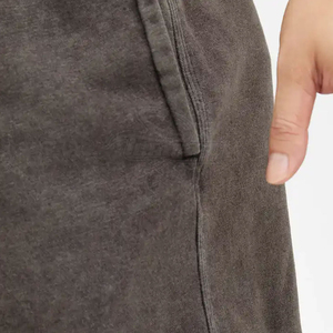 Shorts décontractés pour hommes, design personnalisé OEM, 2025, effet délavé, 100% coton, vintage, brodés, couleur unie, nouvelle arrivée - Product Image 6