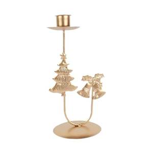 Portavelas de aluminio Premium patrón decorativo para exhibición de mesa de boda de Navidad agrega arreglos de eventos de ambiente romántico - Product Image 6