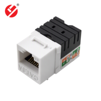Connettore Keystone Cat6A/6/5E UTP RJ45 Modulo 110 IDC Tipo 90 Gradi per Cablaggio Strutturato