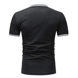 High Quality Short Sleeve Men's Polo Shirt Blank Solid Color Moisture <b>Wicking</b> Oversized Polo Shirt for Men - Product Image 6