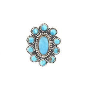 Arizona Turquoise Bezel Setting Ring 925 <b>Solid</b> Sterling <b>Silver</b> Oval Shape Faceted Cut Multi-Colour Fine Jewelry Cute Wedding - Product Image 4