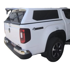 อุปกรณ์เสริมหลังคาแข็งแบบกระจกคงที่ รุ่นใหม่ปี 2024 สำหรับรถกระบะ VW Amarok พร้อมช่องหน้าต่างเลื่อน สีดำ หรูหรา สำหรับตกแต่งภายนอกรถกระบะ - Product Image 4