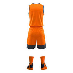 Vente en gros d'uniformes de maillot de basket-ball personnalisés, uniformes noirs de basket-ball universitaire à sublimation personnalisée - Product Image 2