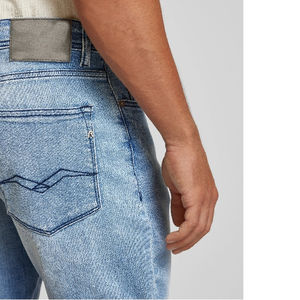 Pantalones cortos de mezclilla con patrón sólido 2025 de calidad premium, moda de verano, estilo informal, 6 bolsillos, pantalones vaqueros con servicio OEM - Product Image 3