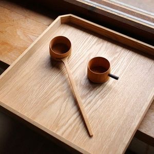 ถาดไม้สี่เหลี่ยมสำหรับเสิร์ฟทรงสี่เหลี่ยมผืนผ้าตกแต่งตามธรรมชาติขนาดมาตรฐานสำหรับงานแต่งงานที่บ้านอาหารที่เสิร์ฟติดผนัง - Product Image 3